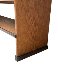 1920s Art Deco Open Bookcases by P.E.L. Izeren, Solid Oak & Ebony